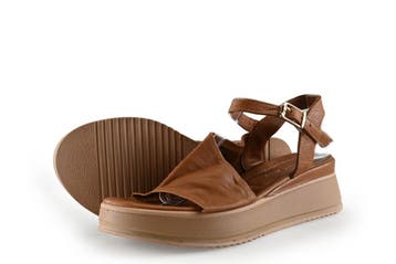 Laurent David Sandalen in maat 39 Cognac, Vêtements | Femmes, Verzenden, Sandalen of Muiltjes