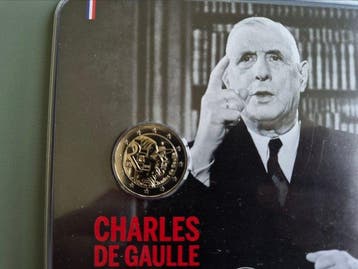 Frankrijk. 2 Euro 2020 Charles de Gaulle (2 coins) Proof +