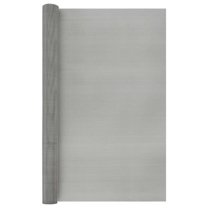 vidaXL Mesh Scherm 80 x 1000 cm 60 Mesh Roestvrij staal 201, Tuin en Terras, Tuinhekken en Hekwerk, Nieuw, Verzenden
