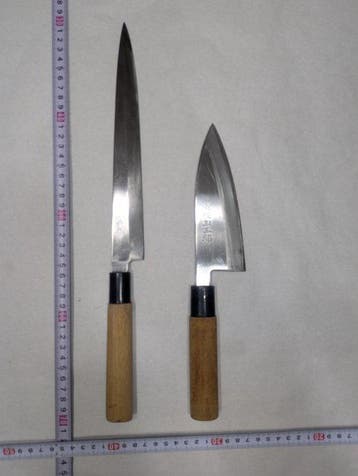 Keukenmes - Staal, Hout - Japan - Traditionele Japanse