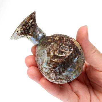 Oud-Romeins Glas Transparante Sprinkler Flask, Antiek en Kunst