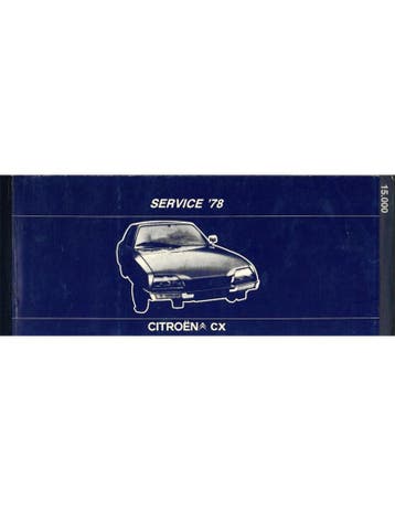 1978 CITROËN CX GARANTIE & ONDERHOUD DUITS, Ophalen of Verzenden