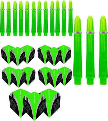 Dart Flights En Dart Shafts Combi pack - Tribal Edgeglow..., Sport en Fitness, Darts, Ophalen of Verzenden, Nieuw, Pijlen