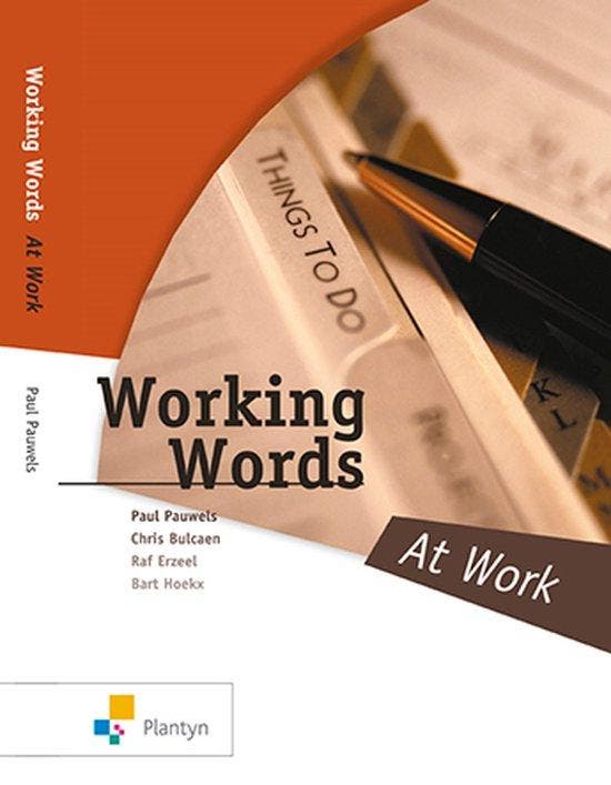 Working Words: At Work / Vast Boek / Working Words (Methode, Boeken, Schoolboeken, Gelezen, Verzenden