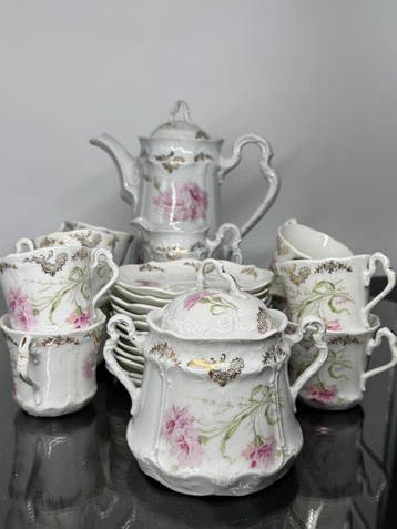 Carl Tielsch - Koffieservies voor 10 (25) - Porselein - Art
