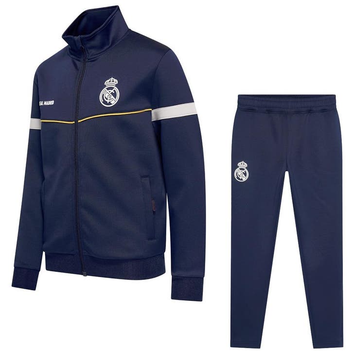 Real Madrid Trainingspak - Eigen Naam - 2025-2026 - Blauw -, Sports & Fitness, Football, Envoi