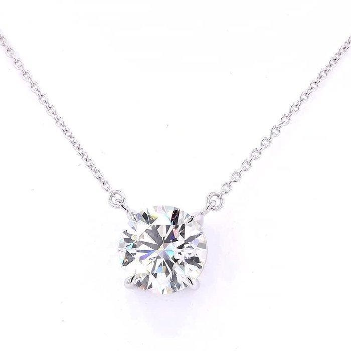 Zonder minimumprijs - Halsketting Platina - 3.18ct. tw., Bijoux, Sacs & Beauté, Colliers