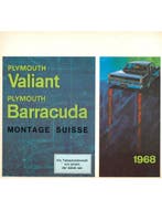 1968 PLYMOUTH VALIANT | BARRACUDA BROCHURE DUITS, Ophalen of Verzenden, Nieuw