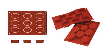 Bakmat | Ovals-Medium Silikomart, Verzenden, Nieuw in verpakking