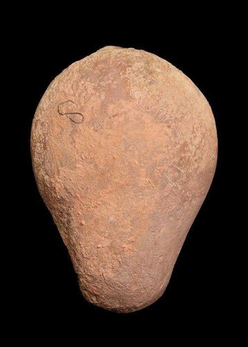 Byzantijns Terracotta Olielamp met geometrische motieven