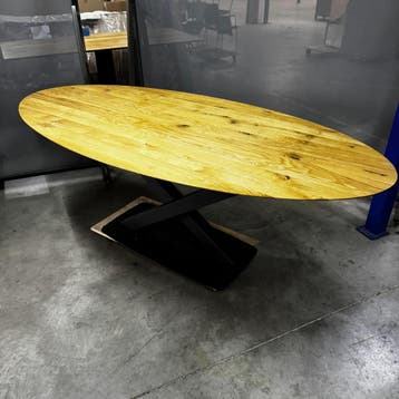 bert plantagie Eettafel Oxxi Ovaal - Ongebruikt, Huis en Inrichting, Verzenden, Zo goed als nieuw, Eikenhout, 200 cm of meer