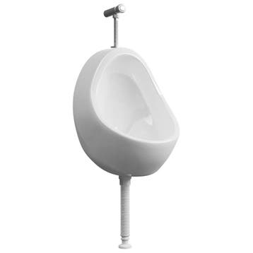 vidaXL Wandurinoir met spoelklep keramiek wit, Bricolage & Construction, Verzenden