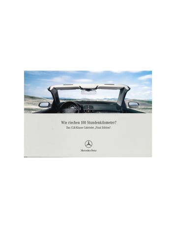 2002 MERCEDES BENZ CLK CABRIO FINAL EDITION DUITS, Nieuw