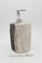 Versteend Hout Zeepdispenser (zie filmpje), Ophalen of Verzenden, Nieuw