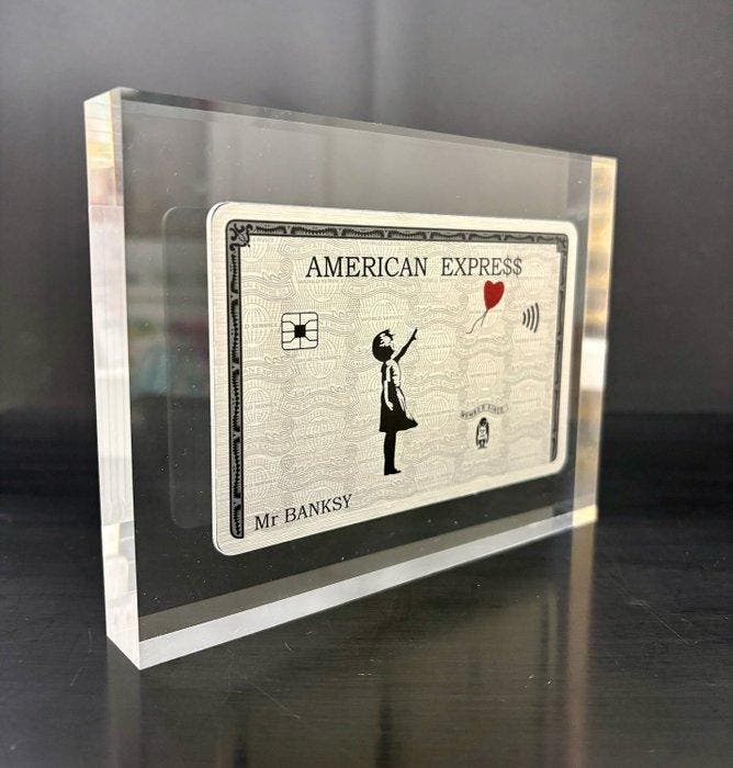 N.Nathan - Plexi Card MR. BANKSY, Antiek en Kunst, Kunst | Schilderijen | Modern