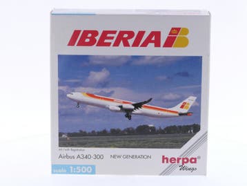 Schaal 1:500 Herpa 504645 Iberia Airbus A340-300 Reg.Nr...., Ophalen of Verzenden