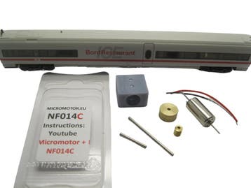 micromotor nf014C N ombouwset voor Fleischmann ICE-T, Overige merken, Gelijkstroom, Verzenden, Overige typen