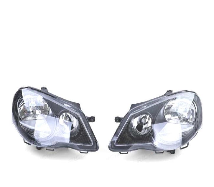 PHARES VOLKSWAGEN VW POLO 9N3 05-09 FOND NOIR, Autos : Pièces & Accessoires, Éclairage, Envoi