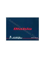 1998 LAMBORGHINI DIABLO INSTRUCTIEBOEKJE ENGELS / ITALIAANS, Ophalen of Verzenden