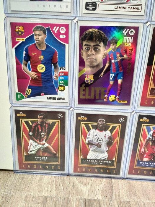 Topps Lot Lamine Yamal & Topps Deco Legends - 12 Card -, Collections, Autocollants