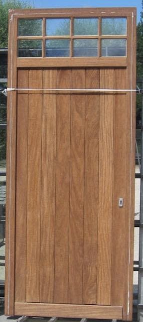 afrormosia houten buitendeur , deur , voordeur  106 x 255, Ophalen of Verzenden, Buitendeur