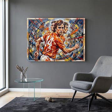 Naro - Canvas [XL] - Total Football Explosion – Cruyff, Nieuw
