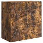 vidaXL Wandkast Gerookt eiken 59 x 31 x 60 cm Bewerkt hout, Verzenden, Nieuw