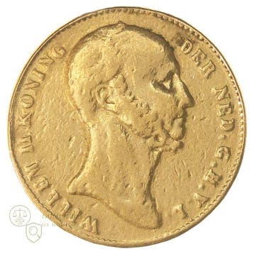 Nederland. Willem II. 5 Gulden 1843 ZELDZAAM