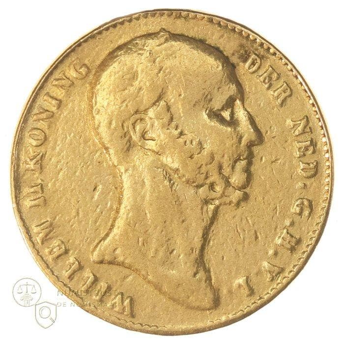 Nederland. Willem II. 5 Gulden 1843 ZELDZAAM, Timbres & Monnaies, Monnaies | Pays-Bas