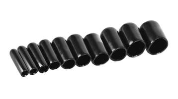 Set van 50 flexibele beschermhoezen (rond, 3 mm, zwart), Verzenden, Nieuw