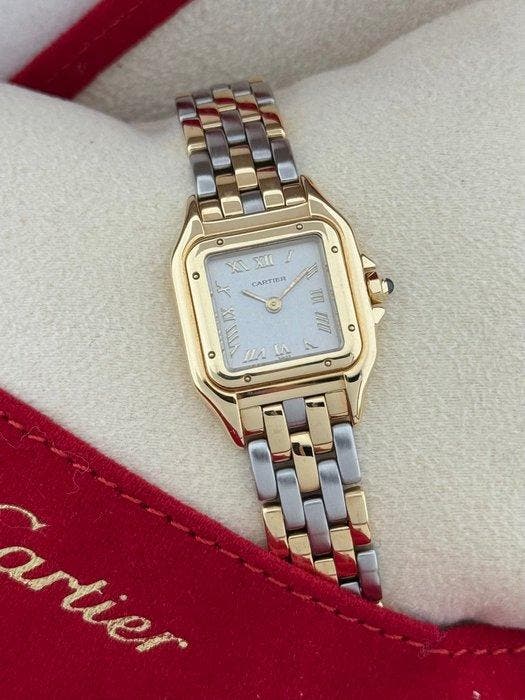 Cartier - Panthere - W25040L6 / 1070 2 - Femme - 1990-1999, Handtassen en Accessoires, Horloges | Heren
