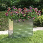 vidaXL Plantenbak verhoogd 100x40x77 cm gegalvaniseerd staal, Verzenden, Nieuw
