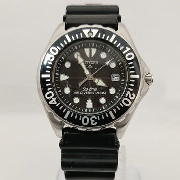 Citizen - Air DIVERS 200M - Eco-Drive - Black Dial - Black, Nieuw