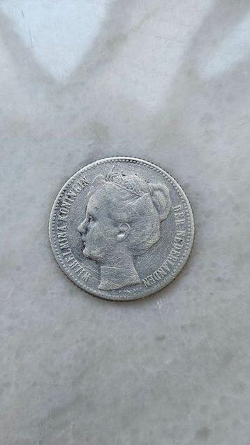 Nederland. Wilhelmina. 1 Gulden 1907 (Zonder minimumprijs), Timbres & Monnaies