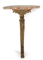 Console (2) - Bois doré - Paire déquerres