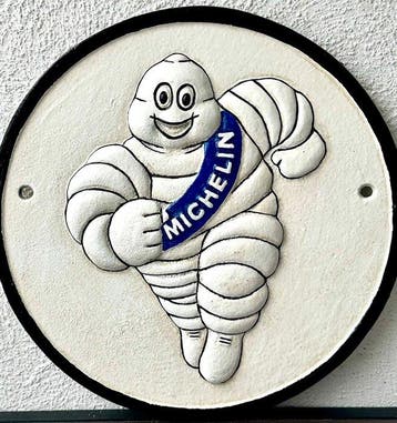 Reclamebord - Zwaar gietijzeren reclamebord Michelin