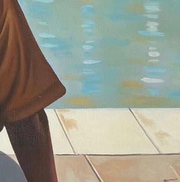 Alexy Berthelot (XX) - meditation sous arcade