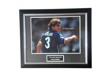 Italy - Paolo Maldini- Signed Italy Football Photo -, Nieuw
