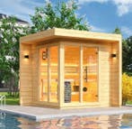Moderne BUITEN SAUNA groot aanbod LAGE PRIJZEN -  SuperSauna, Verzenden, Nieuw, Fins of Traditioneel, Complete sauna