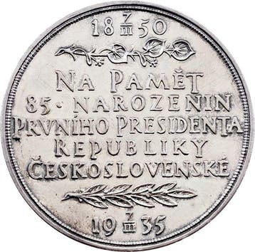 Tsjecho-Slowakije. First Republic. Medal 1935 / 85th