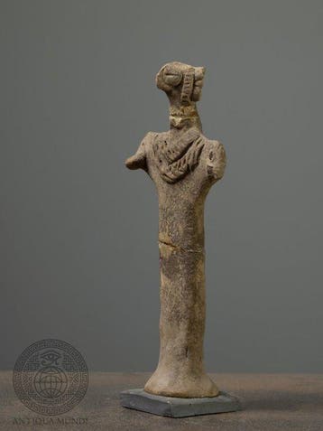 Levant Terracotta Oud Nabije-Oosterse terracotta-figuur van