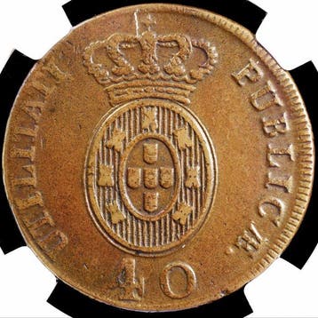Portugal. D. João Príncipe Regente (1799-1816). Pataco (40, Postzegels en Munten