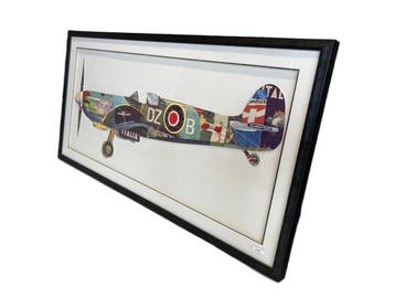 Veiling - 3D schilderij Spitfire, Nieuw