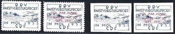 Belgique 1935 - Erinnofilie - Raketpost Mol, la série +, Gestempeld