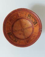 Mayan Keramiek Kom met Glyphen, TL getest - 10 cm