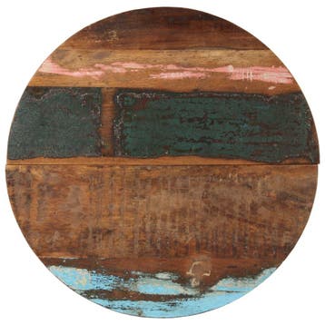 vidaXL Tafelblad rond 25-27 mm 70 cm massief gerecycled hout, Verzenden
