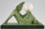 Max Le Verrier - Marcel Bouraine - Lamp - Metaal, Marmer,
