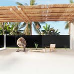 vidaXL Windscherm uittrekbaar 160x1200 cm zwart, Verzenden, Nieuw