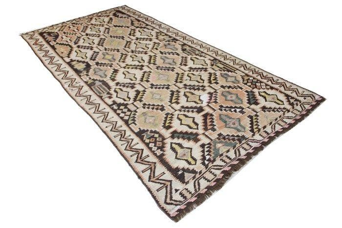 Anatolische kelim antiek van wol - Vloerkleed - 320 cm - 160, Huis en Inrichting, Stoffering | Tapijten en Vloerkleden