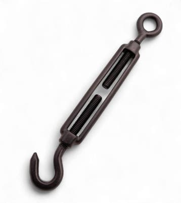 Draadspanner RVS M6 haak en oog  Zwart, Verzenden, Nieuw